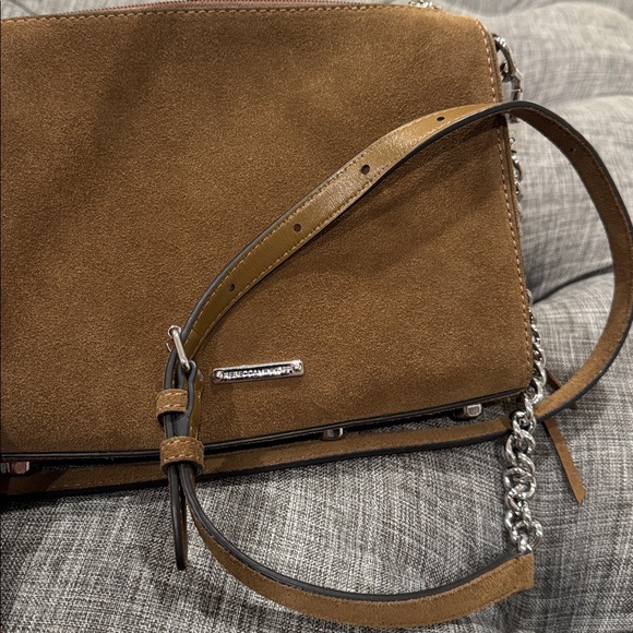 Rebecca Minkoff Avery Brown Suede Crossbody EUC - Picture 16 of 17